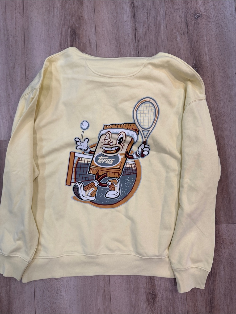 Topps Fanatics NWOT Organic Cotton/Recycled Poly Tennis Graphic Crewneck Sweater